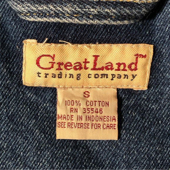 💙 Great Land Trading Company Jean Vest / Small 💙 - Picture 12 of 14